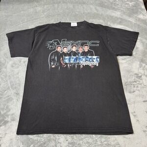VTG NSYNC 2001 PopOdyssey Tour Shirt Vintage Timberlake N Sync Black Size Large‎